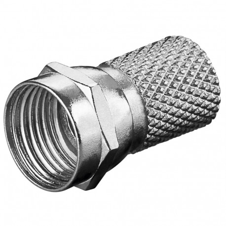 Goobay Twist-On F-Connector 7.0 mm zinc (100 tk)