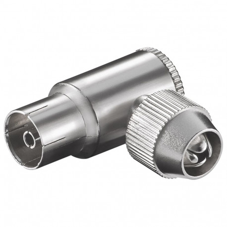 Goobay Coaxial Right-Angle Coupling with Screw Fixing (10 tk)