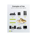 Goobay RCA Y-adapter, isane 2x emane, kuldne versioon, punane