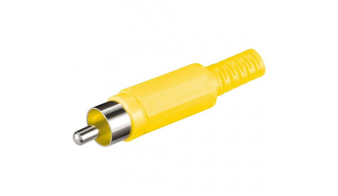 Goobay RCA kollane pistik (10 tk)