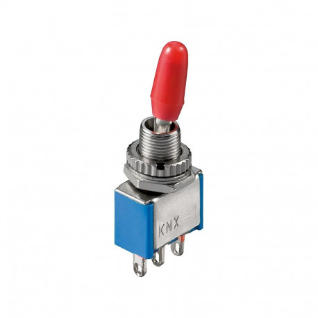 Goobay miniatuurne lüliti, ON - ON, 3 pinni, sinine korpus