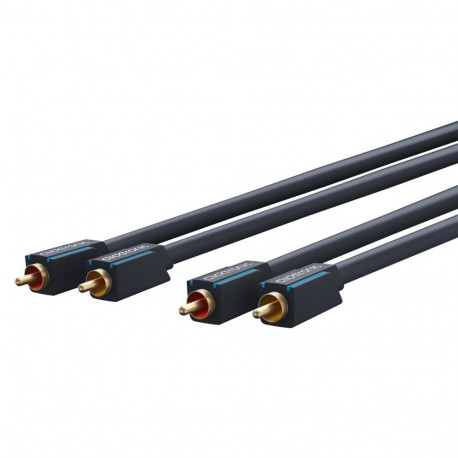 Clicktronic Cinch stereo helikaabel 10 m