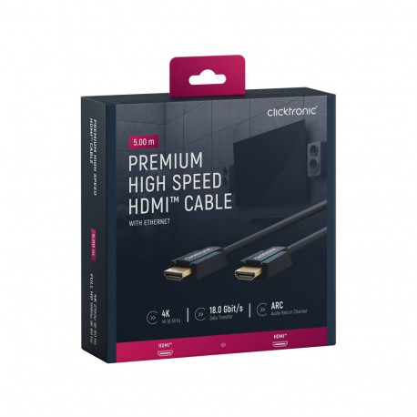 Clicktronic premium kiire HDMI-kaabel Ethernetiga 5 m
