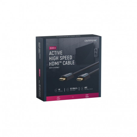 Clicktronic Active High Speed HDMI Cable with Ethernet 20 m