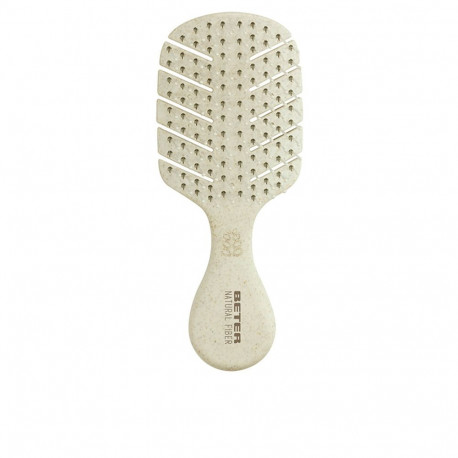 BETER CEPILLO detangling mini natural fiber #beige 1 u