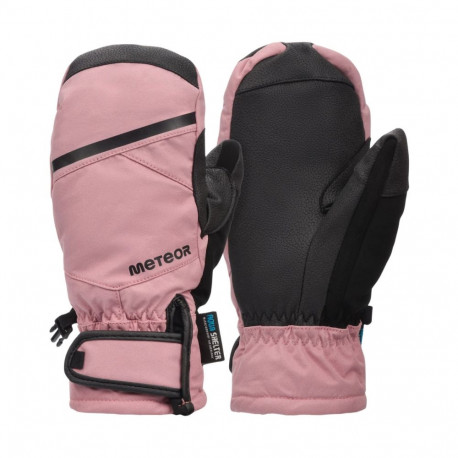 Rękawiczki zimowe Meteor Hazy różowo-czarne 17724-17725-17726 M
