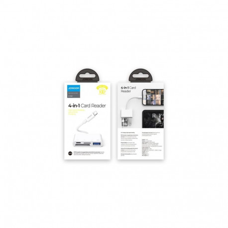 Joyroom Converter HUB Lightning (male) to USB OTG (female) + Type-C (Female) + Card Readers (SD,TF),