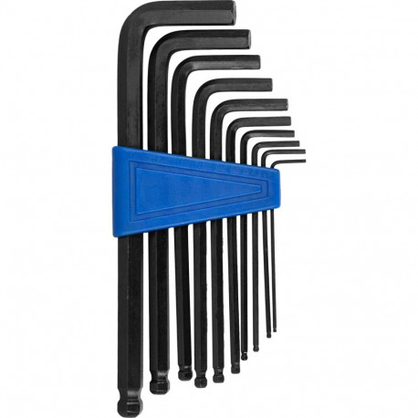 Klucze imbusowe kpl. szt.10, z kulką 1,5-10mm