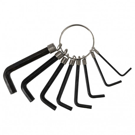 8-osaline kuuskantvõtmete komplekt rõngal, vutlaris