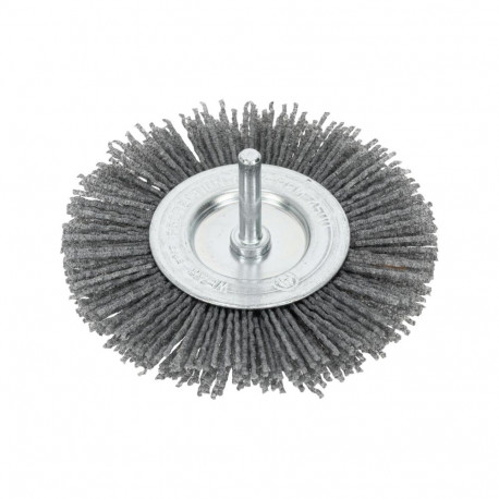 Szczotka tarczowa ścierna fi=100mm, trzpień 6mm proline