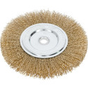 Szczotka tarczowa z drutu stalowego mosiądz.fi=150mm proline