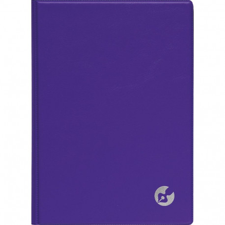 Book calendar Boss A5, WEEK vertical, spiral binding, plastic covers (PURPLE) 00039/40339