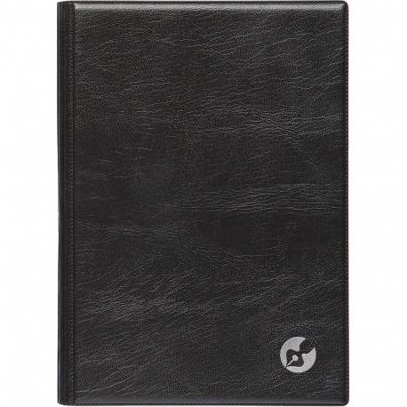Book calendar Boss A5, horizontal division, spiral bound plastic cover (BLACK) 00032/40052