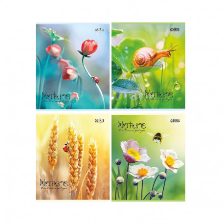 Kaustik klamberköites A5 Nature ruuduline 48 lehte