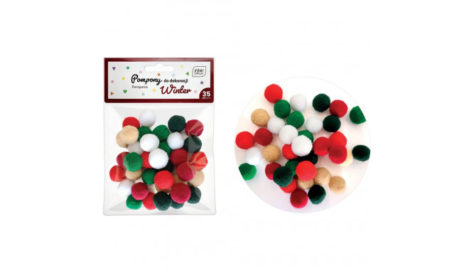 Karvapallid Winter 35tk assortii Interdruk