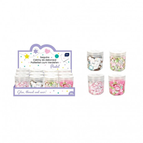 Glitter helbed Pastel 30g assortii Interdruk