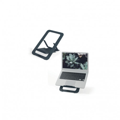 Sülearvuti alus Leitz Ergo UltraFlat, õhuke, alumiiniumist, kaasaskantav 280 x 200 mm, tumehall