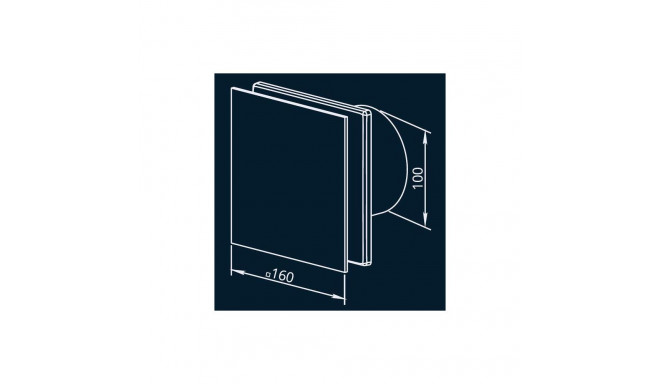 AXIAL FAN 100 SOLID GLASS