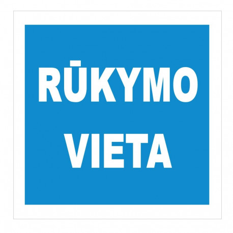 suitsetamise koht kleebis 135x135mm