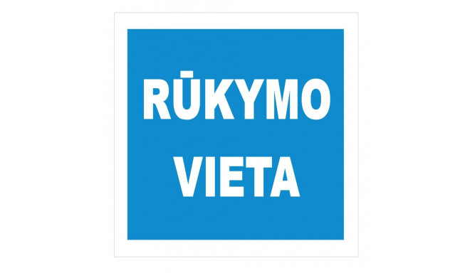 suitsetamise koht kleebis 135x135mm