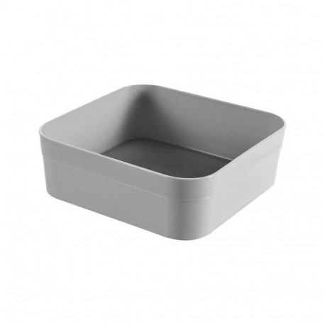 ORGANIZER SQUARE 15X15X5CM GREY