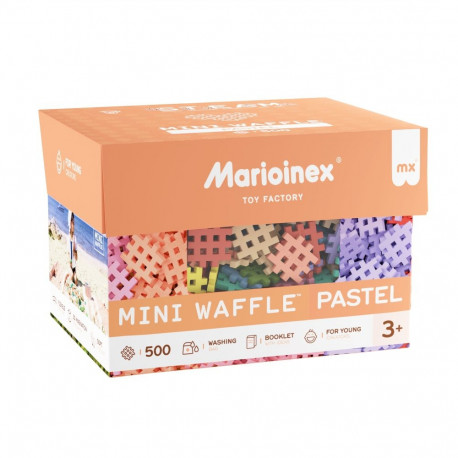 Marioinex Waffle mini pastelsed ehitusklotsid 500 tk (903629)