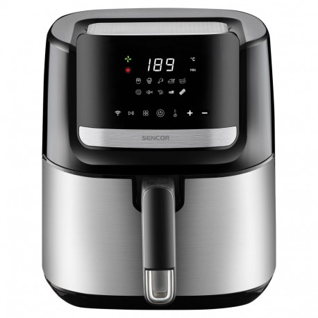 Smart hot air fryer Sencor, black/stainless steel