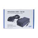 PNI 230V - 12V 5A toiteallikas valvekaameratele, DVR-dele ja PSF6020 paneelile