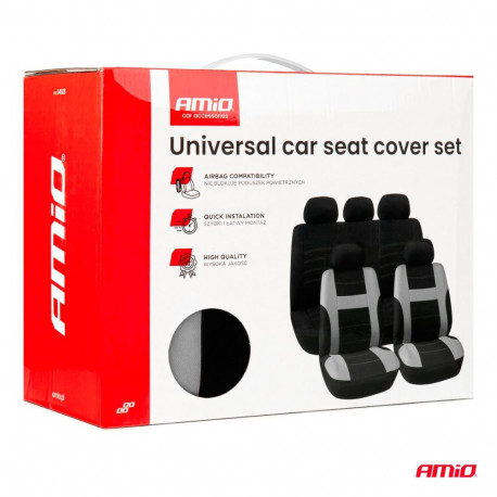 Istmekatete komplekt 9 osa, must-hall