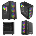 Savio Noctis Flow RGB Cube Black
