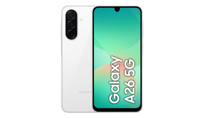 Samsung Galaxy A26 17 cm (6.7") hübriid Dual SIM Android 15 5G USB Type-C 6 GB 128 GB 5000 mAh valge