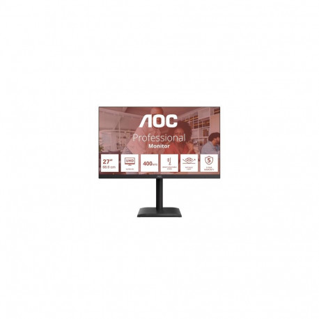 AOC E4 U27E4CV computer monitor 68.6 cm (27") 3840 x 2160 pixels 4K Ultra HD LED Black