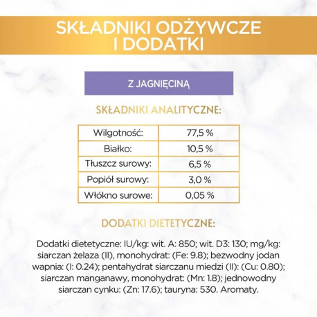 Purina Gourmet Gold mousse lambalihaga märgkassitoit 85g