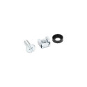 Intellinet Cage Nut Set (100 Pack), M6 Nuts, Bolts and Washers, Suitable for Network Cabinets/Server