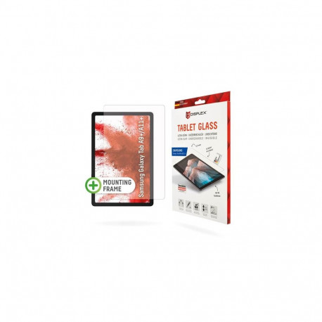 Displex Tablet Glass (9H) for Samsung Galaxy Tab A11+/A9+, Eco Mounting Frame, unbreakable