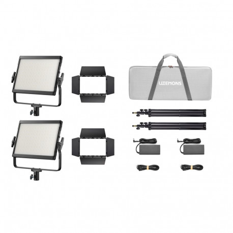 Godox LP400R K2 Black Litemons RGB LED Light Panel 2 light kit