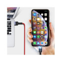 Tellur Data Cable USB to Lightning with LED Light 3A 1.2m Red