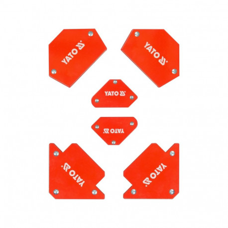 Welding magnetic angle holder set for fixing metal parts 45° 90° 135° ferrite magnets 6pcs YT-08679 