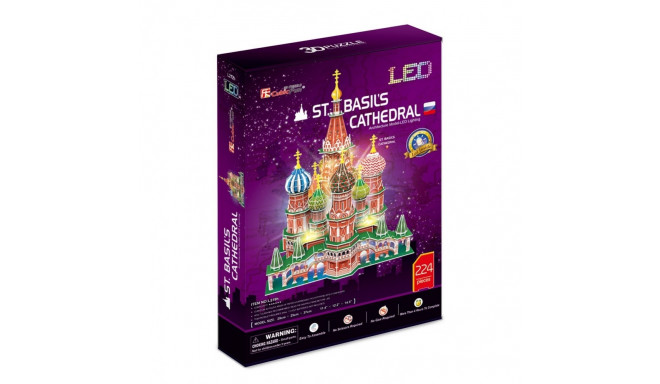Cubic Fun Puzzle 3D LED St.Basils Cathedral