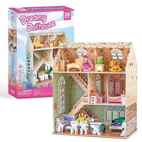The Dreamy 3D Dollhouse Puzzle is a popular DIY miniature kit designed for hobbyist