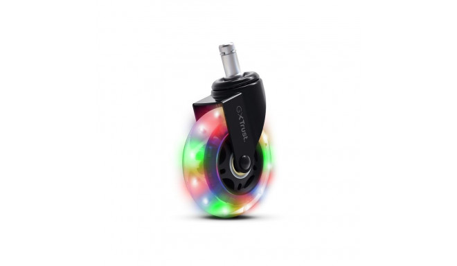 Mänguritooli rattad Trust GXT701 LED Gel Chair Wheels, 5tk