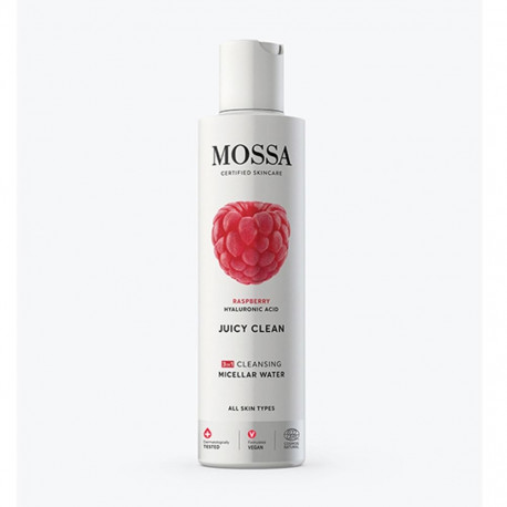 MOSSA JUICY CLEAN AGUA MICELAR RASPBERRY TODO TIPO DE PIELES 200ML