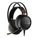 CANYON INTERCEPTOR GH-8A, Gaming headset 3.5mm jack plus USB connector for LED backlight, adjustable