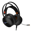 CANYON INTERCEPTOR GH-8A, Gaming headset 3.5mm jack plus USB connector for LED backlight, adjustable