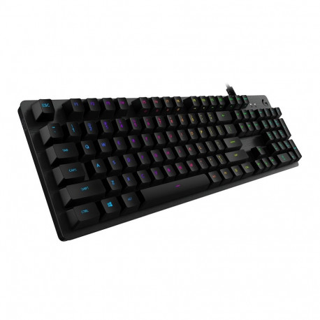 LOGITECH G512 Corded LIGHTSYNC Mechanical Gaming Keyboard - CARBON - US INT'L - USB - TACTILE