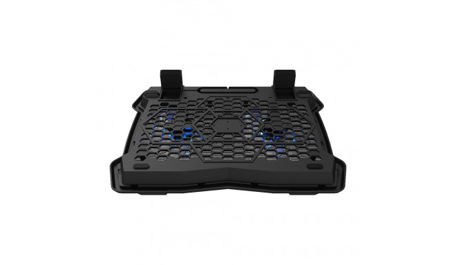 CANYON NS03, Cooling stand dual-fan with 2x2.0 USB hub, support up to 10”-15.6” laptop, ABS plastic 