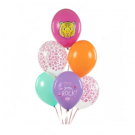 PartyDeco õhupall, 6 tk, 30 cm, värvilised, You Rock