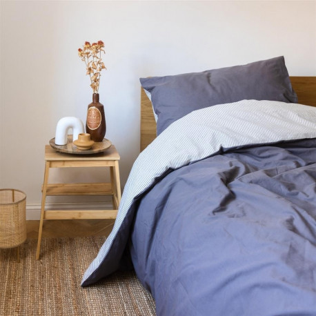 Bradley tekikott, 150 x 210 cm, padjapüüriga, triibuline/tumehall