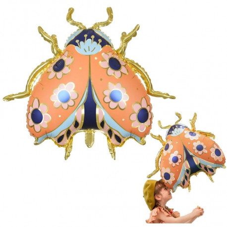 PartyDeco fooliumist õhupall Lepatriinu, 87 x 75 cm, segu