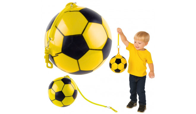 kummist jalgpalli muster vedruhoidik kollane 22cm